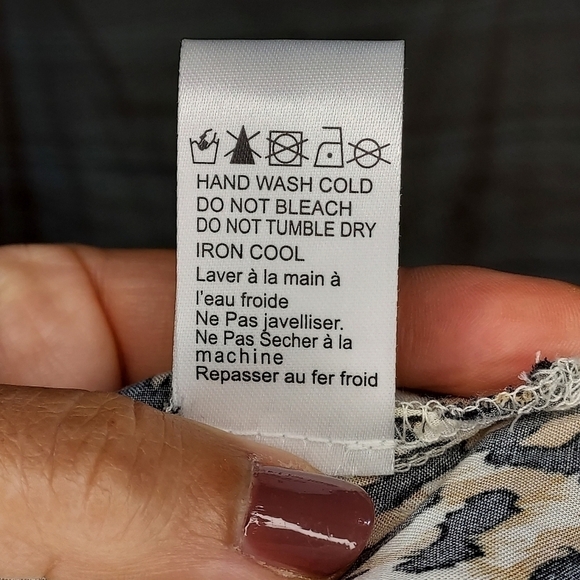 Love Sadie Walmart cami eyelash lace leopard print black beige brown adj strap M - Picture 9 of 11